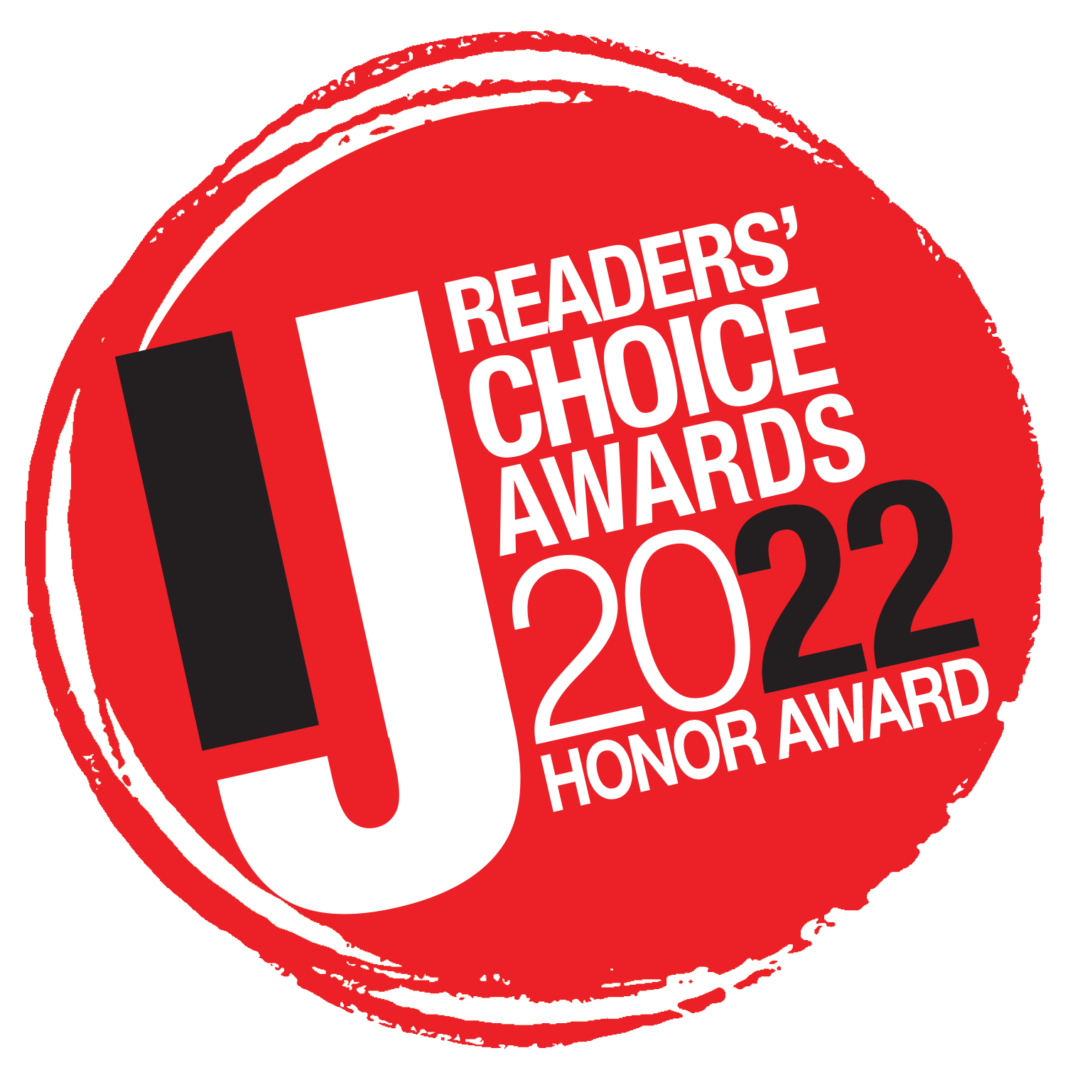 The readers choice award logo design