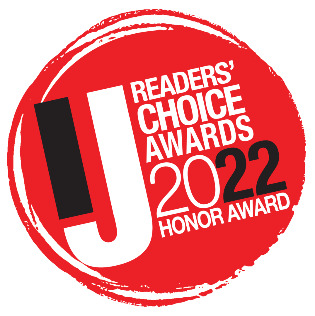 The readers choice award logo design