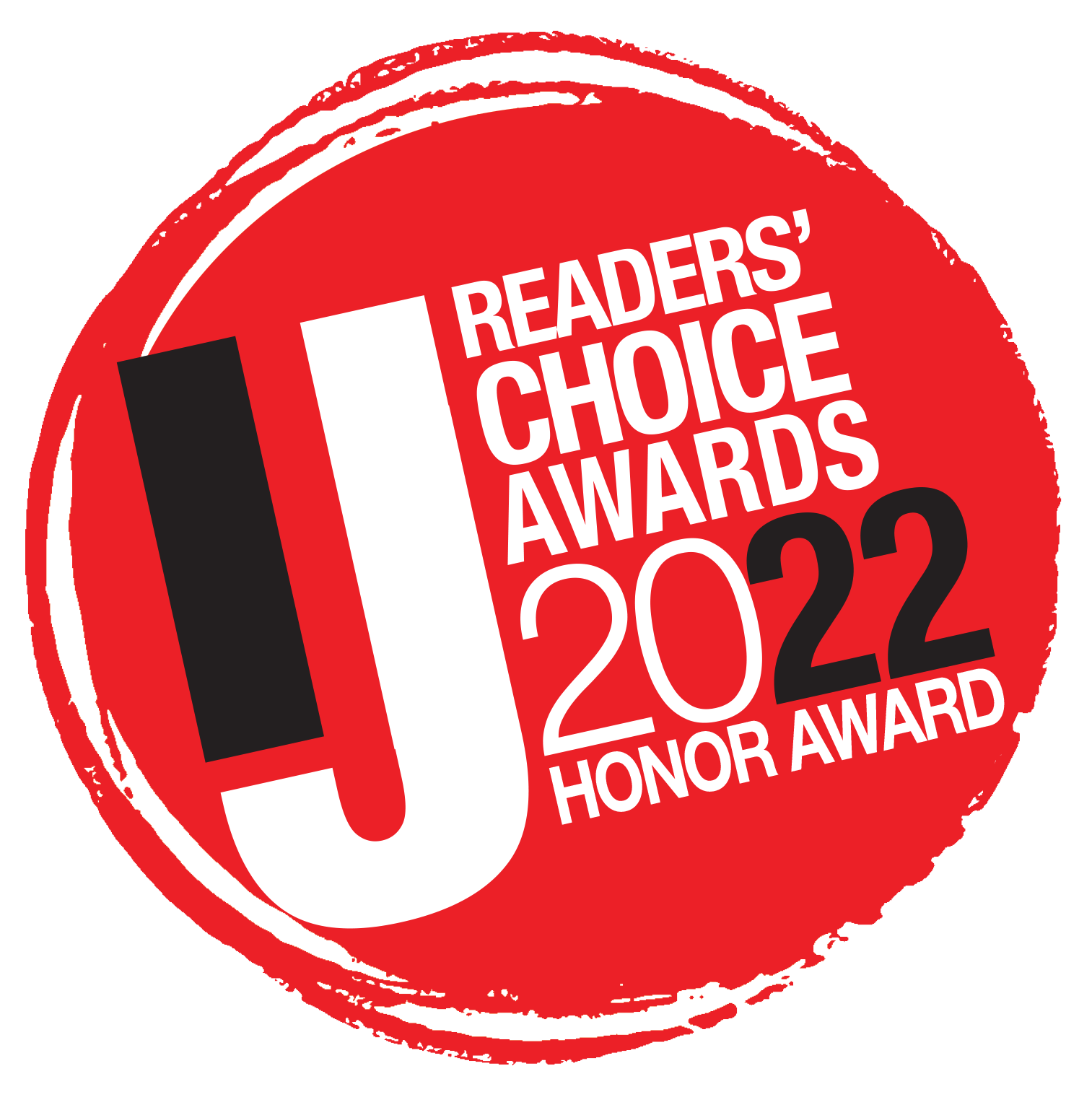 The readers choice award logo design