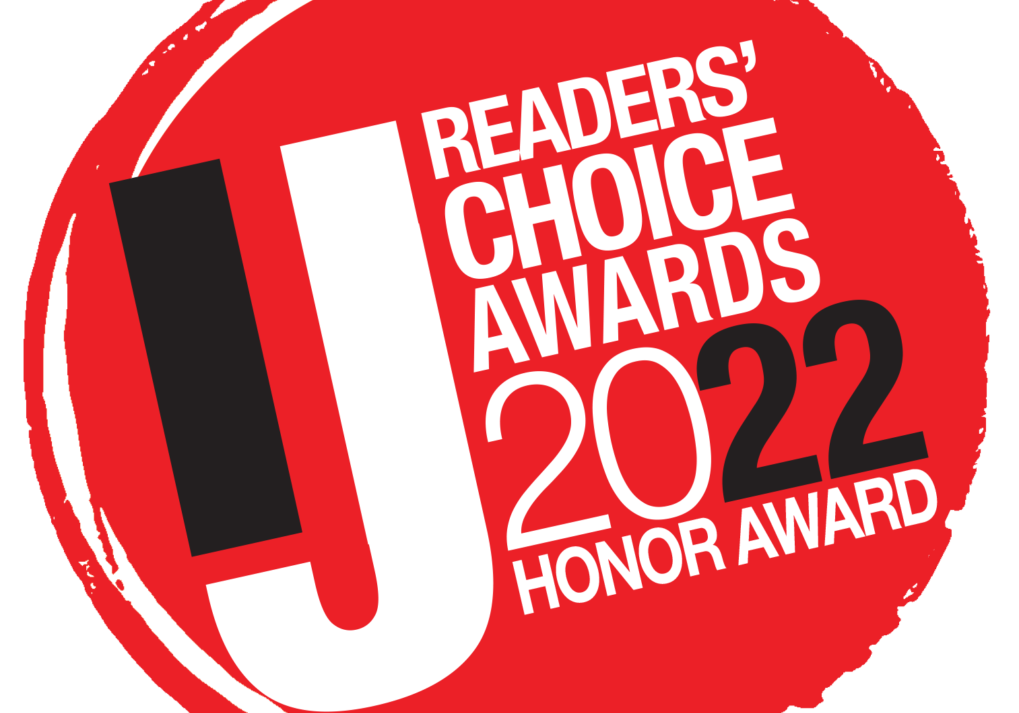 The readers choice award logo design